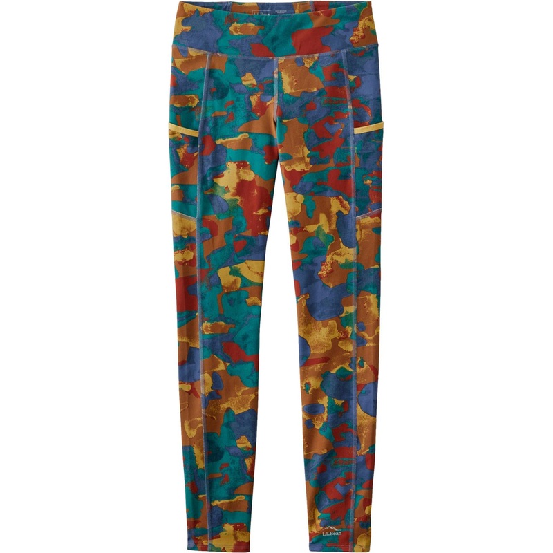L.L. Bean Boundless Performance Mid-Rise Printed Pocket Tights – Women’s