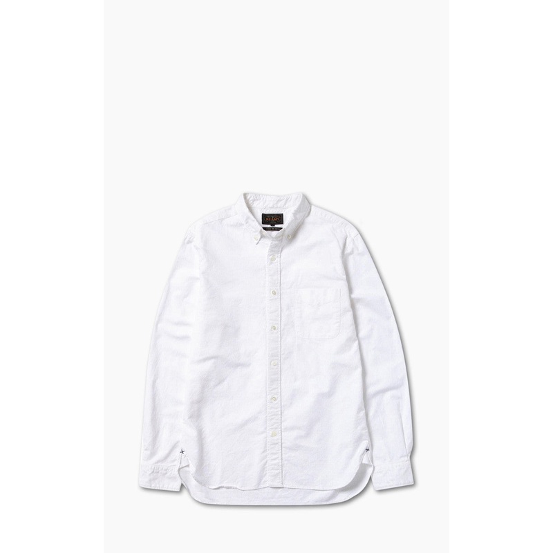 Beams Plus Oxford Button-Down Shirt White M