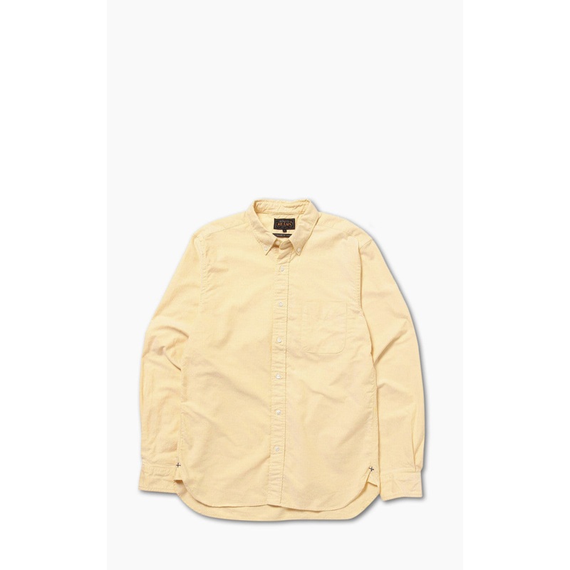 Beams Plus Oxford Button-Down Shirt Yellow M