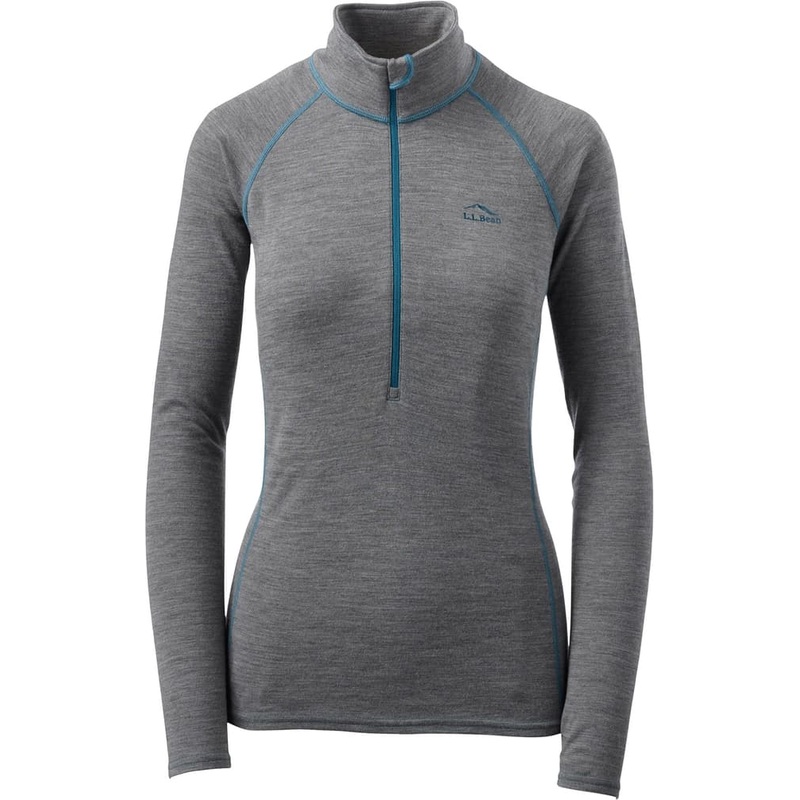 L.L. Bean Cresta Midweight 250 T-Zip Base Layer Top – Women’s